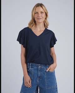 Massive Clothing Sale: Lora Tee Navy
