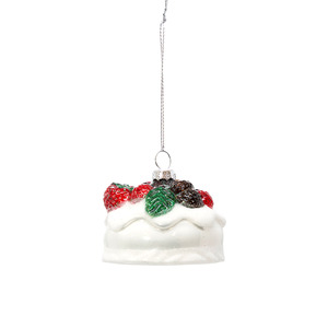 Glass Kiwi Christmas Decoration