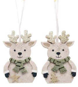 Christmas: Felt Reindeer Decoration