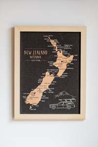 Homewares: New Zealand Pin Map