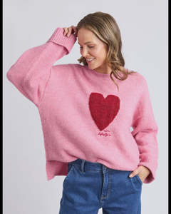 Tops: Intersia Heart Knit