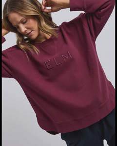 Tops: Established Crew Plum