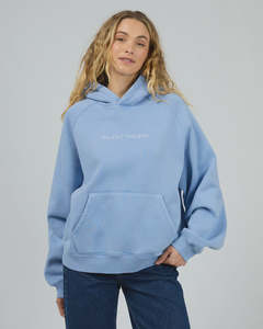 Tops: Logo Hoodie Light Blue
