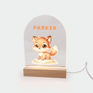 Frontpage: Personalised Fox night light