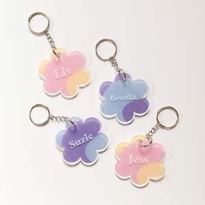 Custom Flower Keychain
