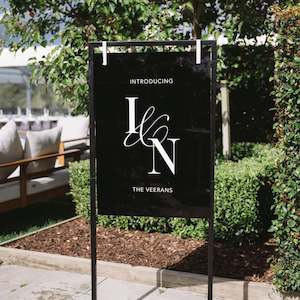 Custom Acrylic Wedding Welcome Signage