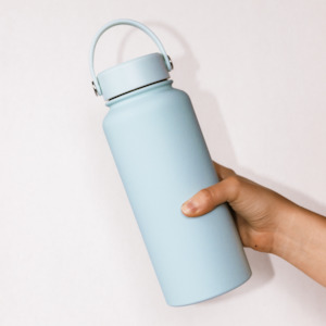Frontpage: Soft Blue Custom Bottle
