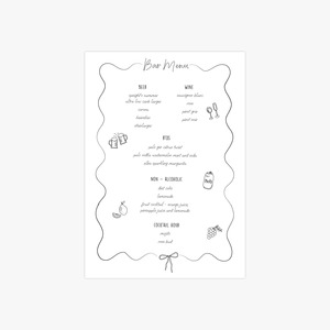 Brie Bar Menu