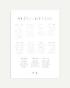 Petra Seating Chart
