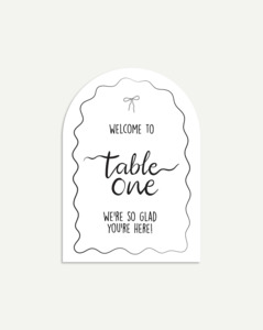 Brie Table Number