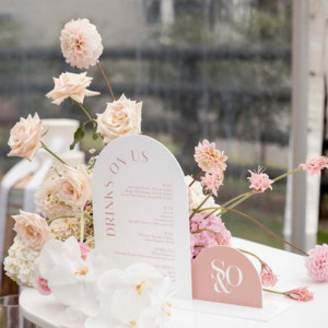 Wedding Signage: Wedding Bar Menu