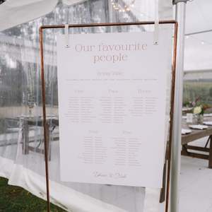 Custom Wedding Seating Chart