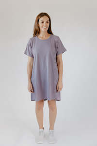 T-Shirt Dress: T-SHIRT DRESS | PURPLE ASH