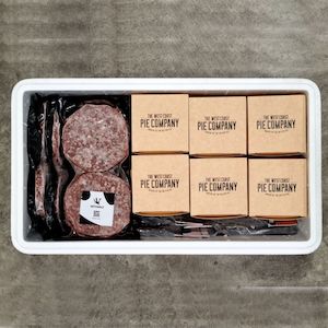 Products: Wapiti Pies, Burger Pattie & Sausages (XL)