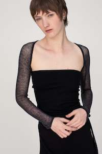 with: elysian-silk-cashmere-skirt-black: ZZ Cashmere Sleeves