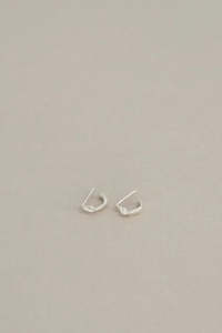 Mars Official Mini Twist Hoops Sterling Silver
