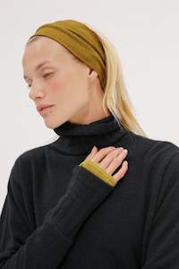 Rei Silk Cashmere Band - Olive Oil