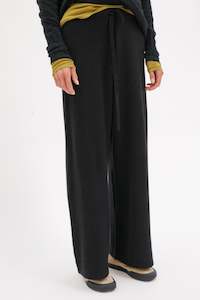 Haru Cashmere Cotton Pants - Black