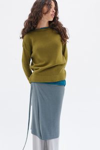 Ome Cashmere Jumper - Olive Oil