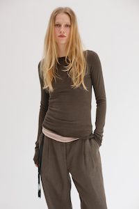 All: Onure Silk Top - Khaki