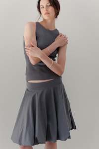 Bodi Ra Cotton Skirt - Pewter