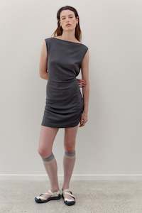 Peace Lily Silk Cotton Dress - Riverstone