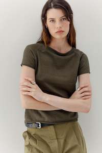 Maya Cotton Top - Olive
