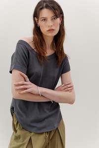 All: Balette Silk Cotton Top - Shadow