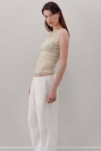 All: Onure Silk Web Tank - Sand