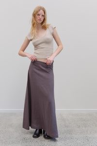 All: Sedona Linen Skirt - Ash