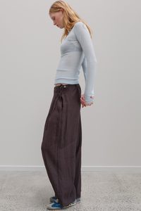 Yudi Linen Pants - Clove Brown
