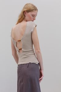 All: Wha Silk Top - Sand Marl