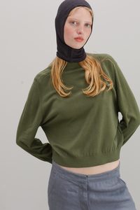 All: Lyla Silk Cashmere Hood - Carbon