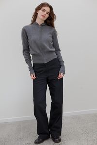 Wes CASHMERE Cotton Hoodie - Marl Grey