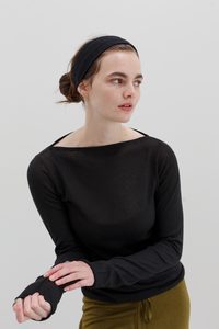 Hanape Hemp Top  - Black