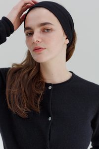 Rei Silk Cashmere Band - Noir