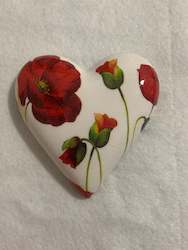 Hearts: Decoupaged  Hanging Heart