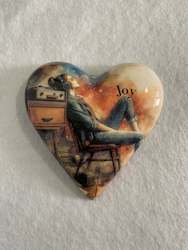 Decoupaged  Hanging Heart