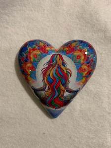 Decoupaged  Hanging Heart