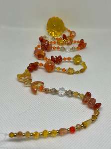 Hanging Crystal-Carnelian