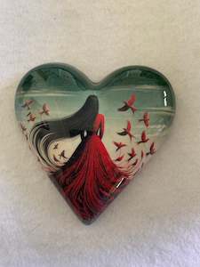 Decoupaged  Hanging Heart