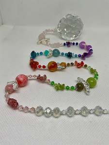 Hanging Crystal-Mixed gemstones & Angels