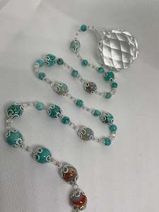 Hanging Crystals: Hanging Crystal-Turquoise