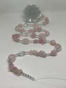 Hanging Crystal-Rose Quartz