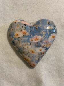 Decoupaged  Hanging Heart