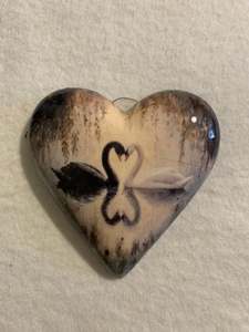 Decoupaged  Hanging Heart