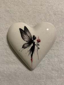 Decoupaged  Hanging Heart