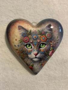 Decoupaged  Hanging Heart