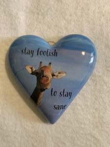 Decoupaged  Hanging Heart