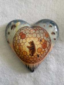 Decoupaged  Hanging Heart